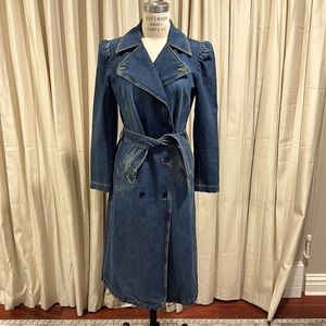 SEE BY CHLOE Denim vintage trench coat
